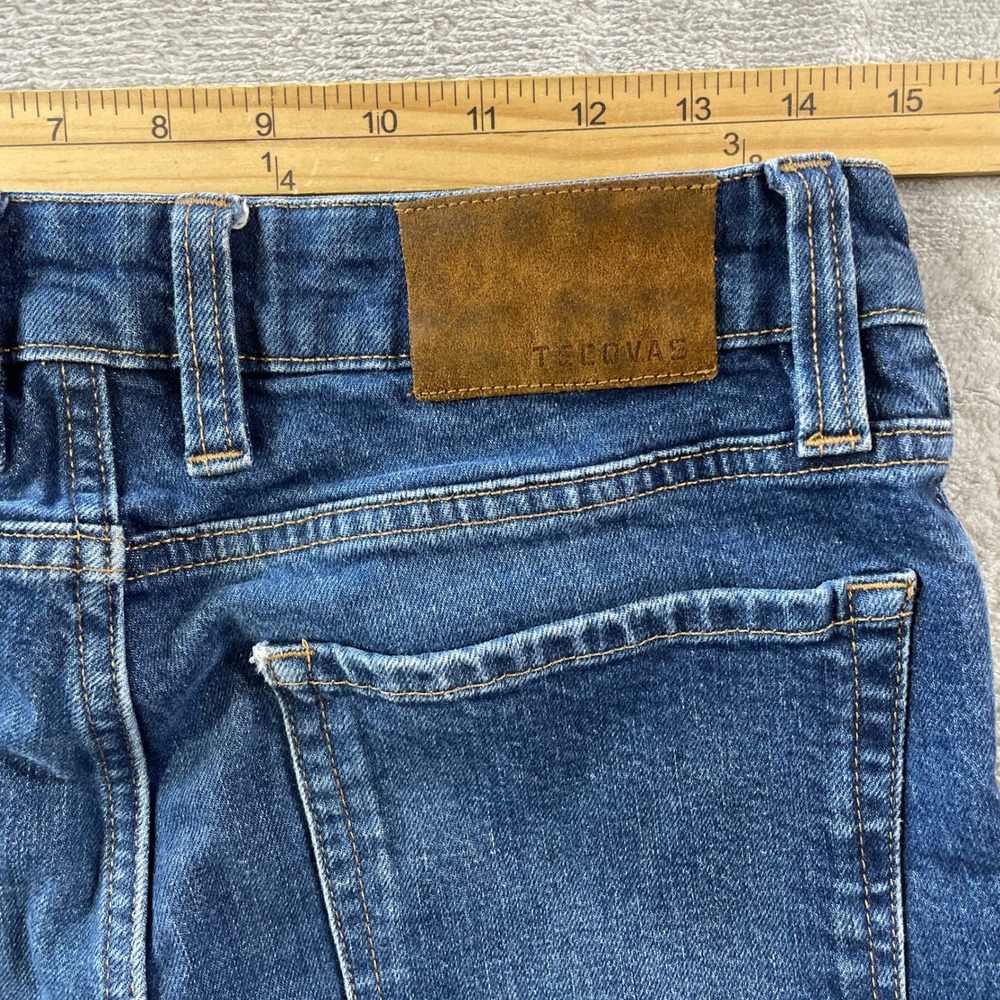 Tecovas Ranch Wear Jeans Straight Mens 30x30 Dark Blue Stretch Cowboy Workwear - Picture 4 of 13
